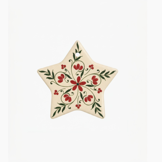 Star Ceramic Decoration Ornament — print-on-demand product