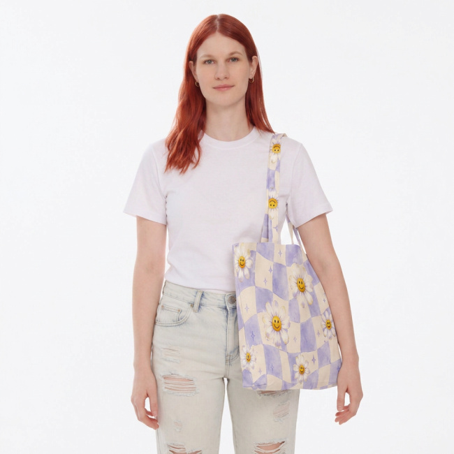Bawełniana Torba Shopper | All-Over Print — produkt print-on-demand