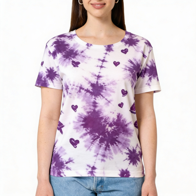 Women’s All-Over Print Wideneck Tee | 100% Cotton — print-on-demand product