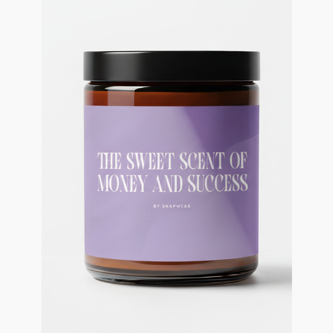 Personalized Scented Soy Candle | Minimalist Glass Jar — print-on-demand product