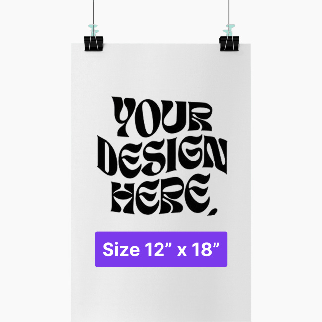 Portrait Poster Glossy Paper 2:3 | Size 12" x 18" — print-on-demand product