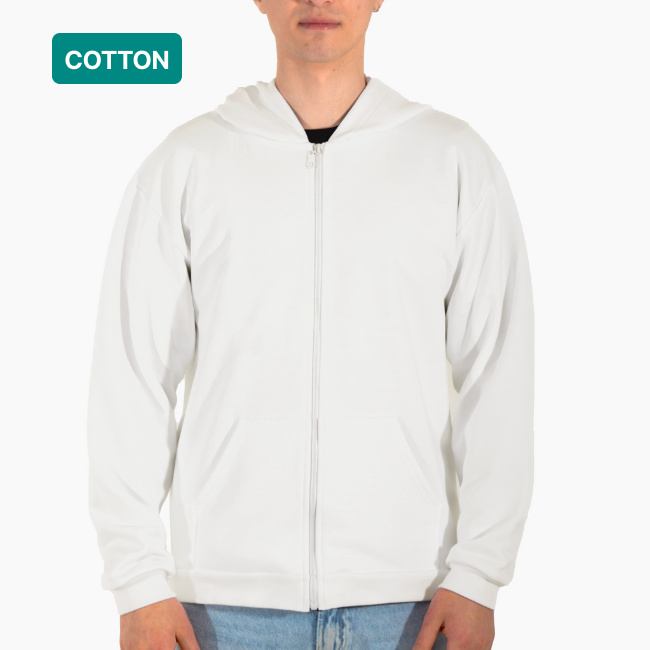 Full Print Unisex Zipper Hoodie - Cotton — print-on-demand product