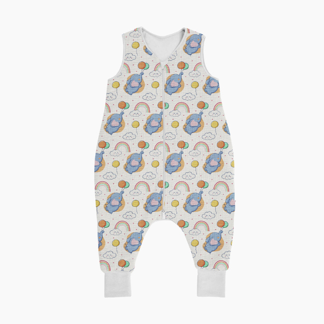 Snapwear Print on Demand Muślinowy Rampers dla Niemowląt