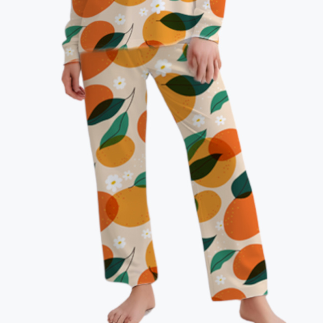 AOP Dół od Piżamy poliestrowy unisex