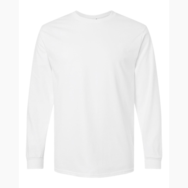 Snapwear Print on Demand Unisex Classic-Fit Long Sleeve Cotton T-Shirt | Gildan 2400