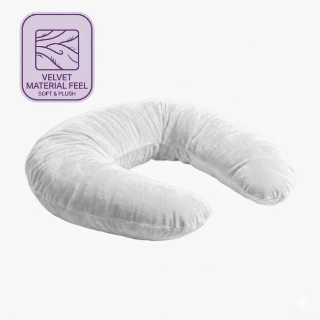 Plush Velvet Neck Pillow | All-Over Print — print-on-demand product