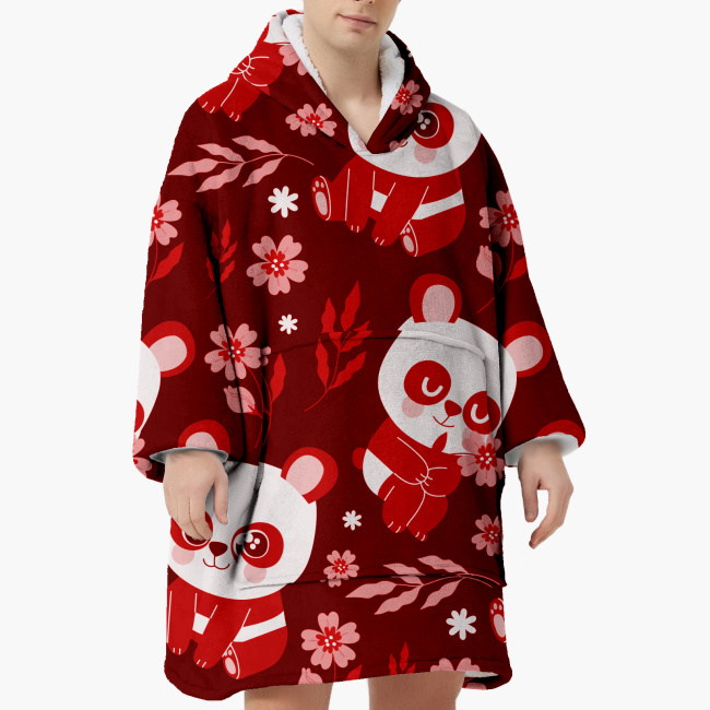 AOP Plush Blanket Hoodie