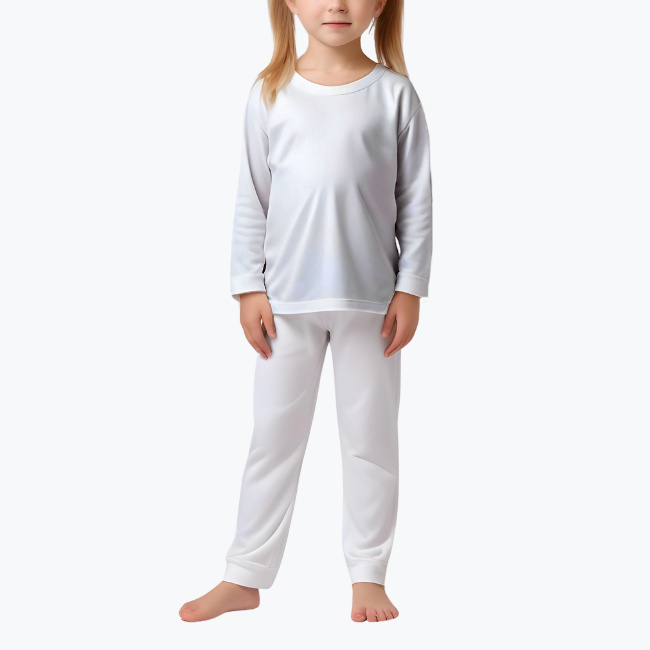 Full Print Kid's Long Sleeve Pyjama Set - Cotton