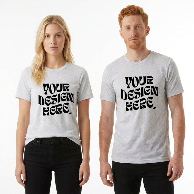 Unisex Tri-Blend T-Shirt o Kroju Regular Fit | Next Level 6010 — produkt print-on-demand
