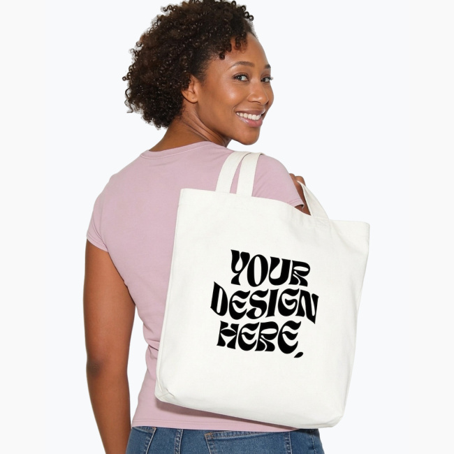 Durable Cotton Canvas Promo Tote Bag | BAGedge BE007 — print-on-demand product