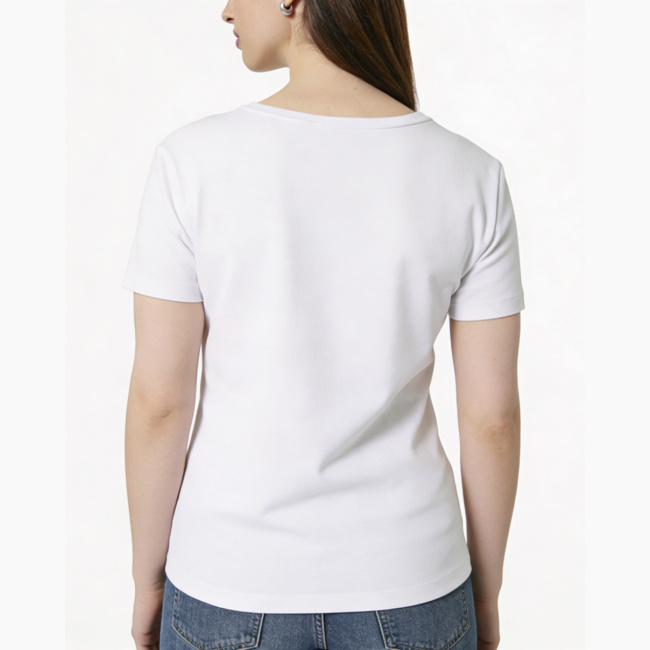 Women’s Organic Cotton Round Neck T-Shirt | Stanley/Stella Serena STTW173 — print-on-demand product