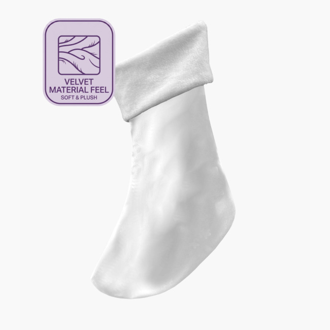 Velvet Christmas Stocking | All-Over Print — print-on-demand product