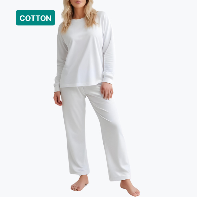 Full Print Women's Long Sleeve Pyjamas - Cotton