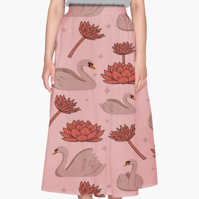 AOP Polyester Skirt