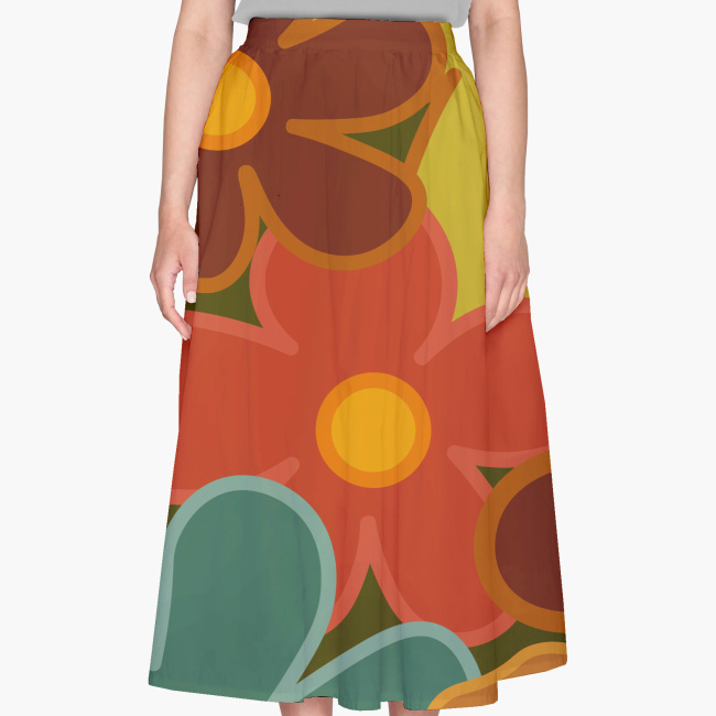 AOP Cotton Skirt