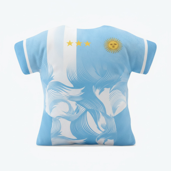 Football Jersey Shaped Decorative Pillow | Polyester Velvet — produkt print-on-demand