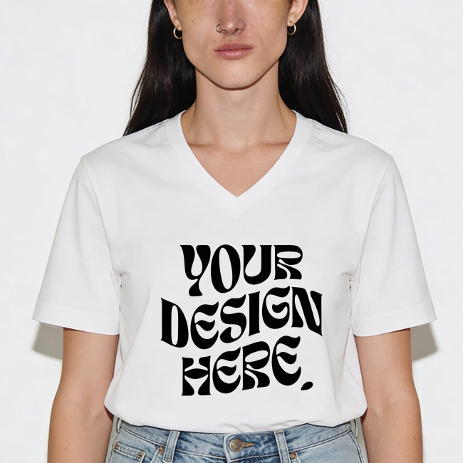 Damska Koszulka V-Neck o Luźnym Kroju | Bella+Canvas 6405 — produkt print-on-demand